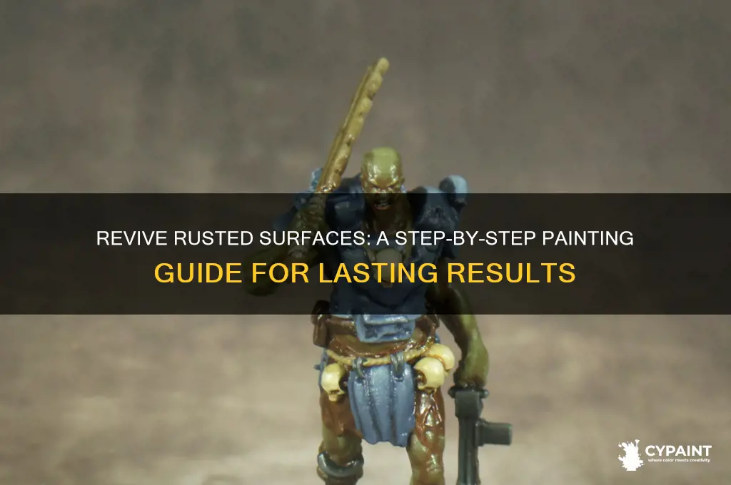 how to paint a surface that was rusted