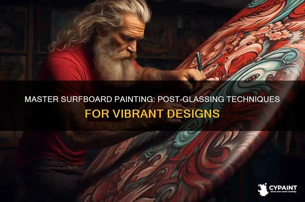 how to paint a surfboard after glassing