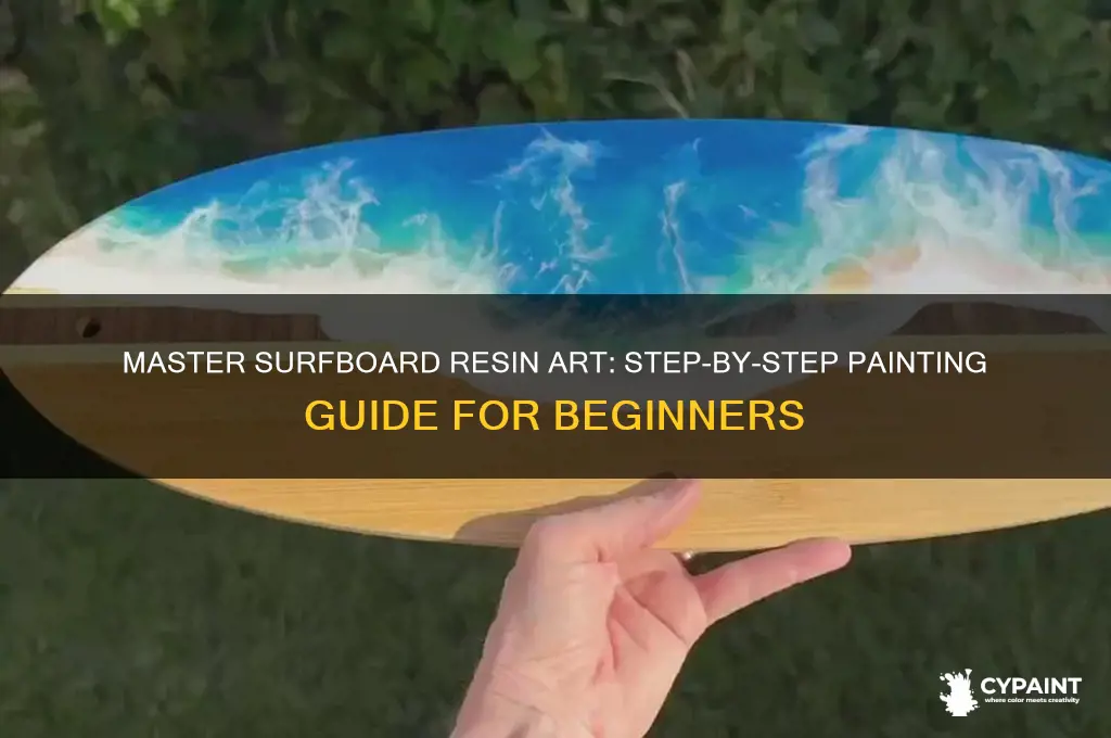 how to paint a surfboard with resin