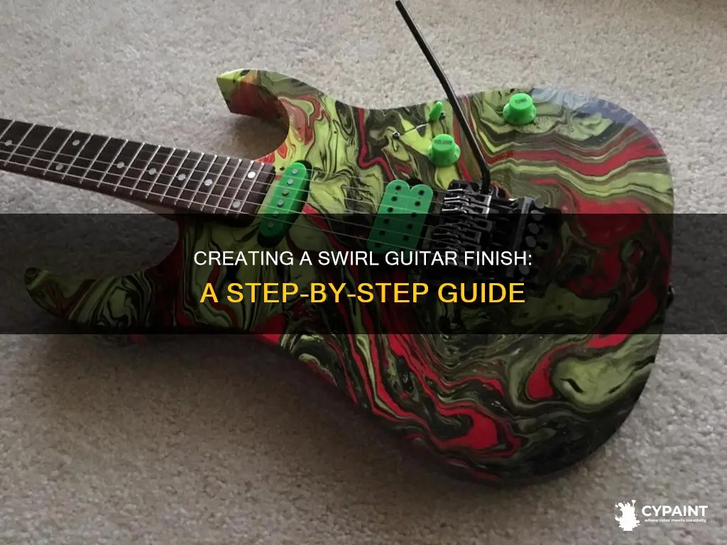 how to paint a swirl finish on a guitar