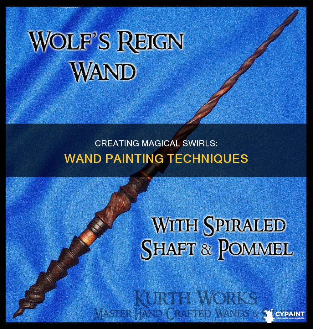how to paint a swirl made by a wand