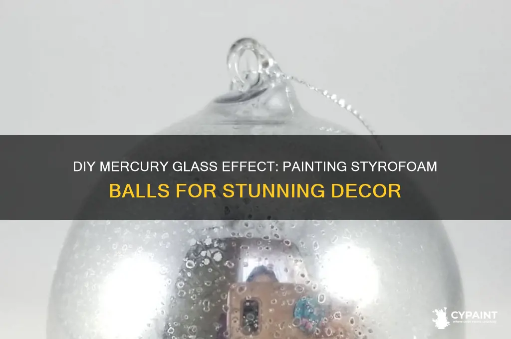 how to paint a syrofoam ball for mercury