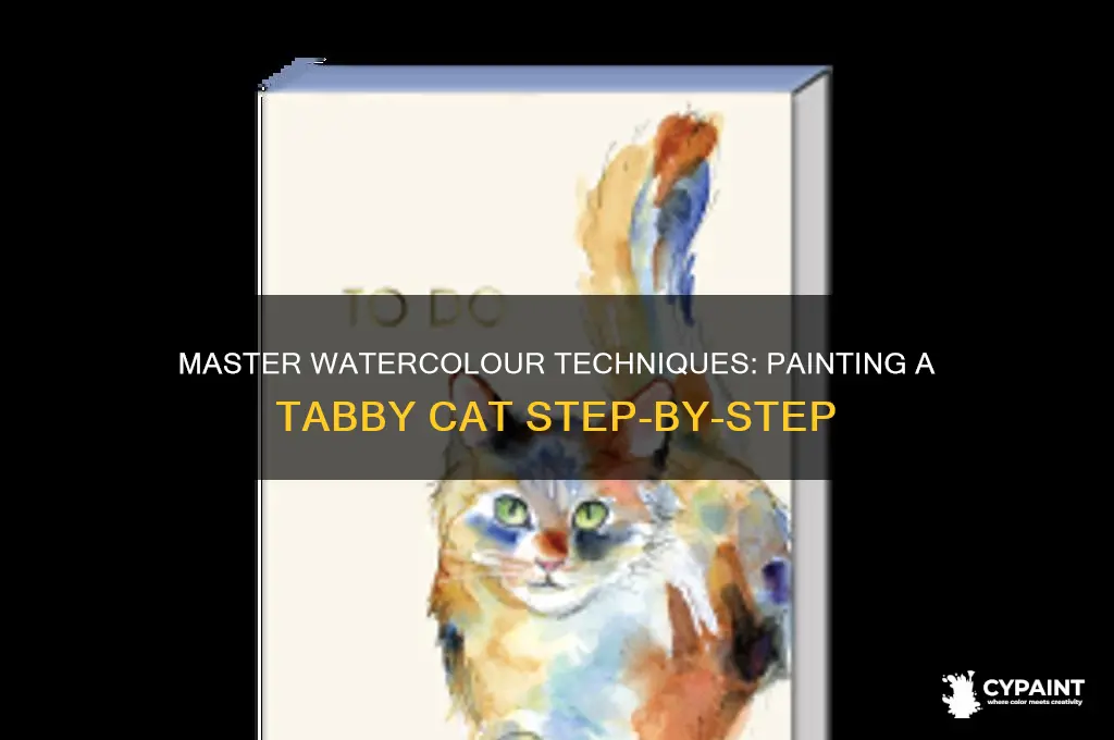 how to paint a tabby cat in watercolour