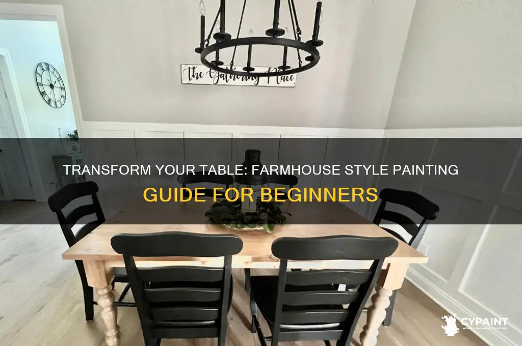 how to paint a table farmhouse style