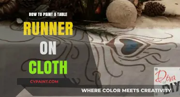 Creative DIY: Painting a Stunning Table Runner on Cloth