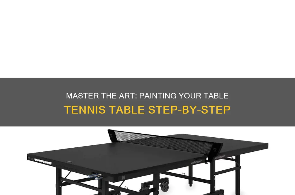 how to paint a table tennis table