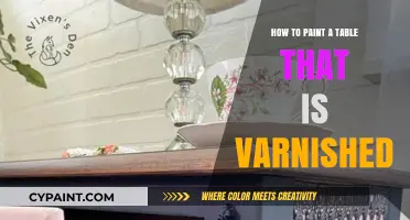 Revamp Your Varnished Table: A Step-by-Step Painting Guide