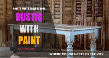 Transform Your Table: A Guide to Achieving a Rustic Look with Paint