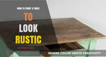 Rustic Table Transformation: Easy Painting Techniques for a Vintage Look