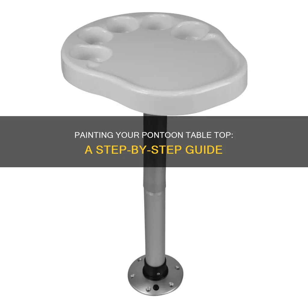 how to paint a table top for a pontoon