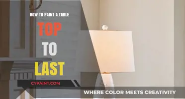 Durable Table Top Painting: Tips for a Long-Lasting Finish