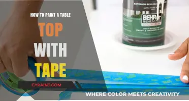 Easy DIY Table Top Painting: Tape Techniques for a Flawless Finish