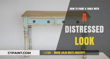 Creating a Distressed Look: Painting a Table