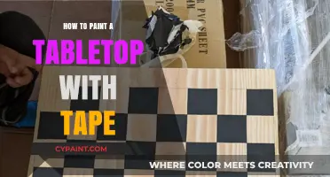 Easy DIY Tabletop Painting: Creative Tape Techniques for Stunning Results