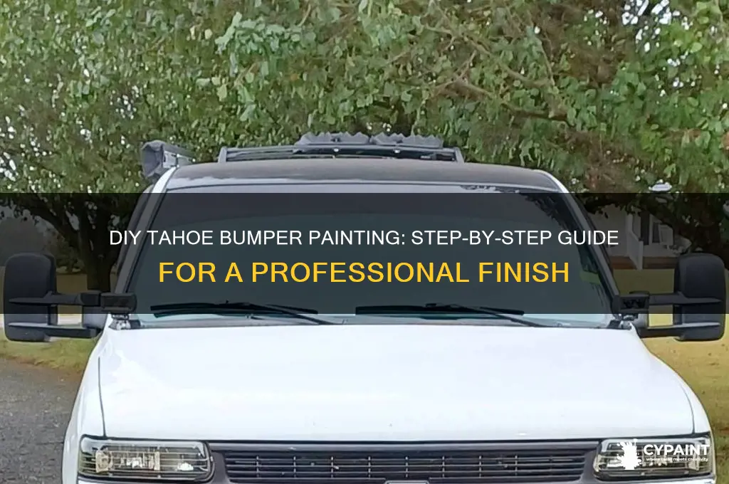how to paint a tahoe bumper at home