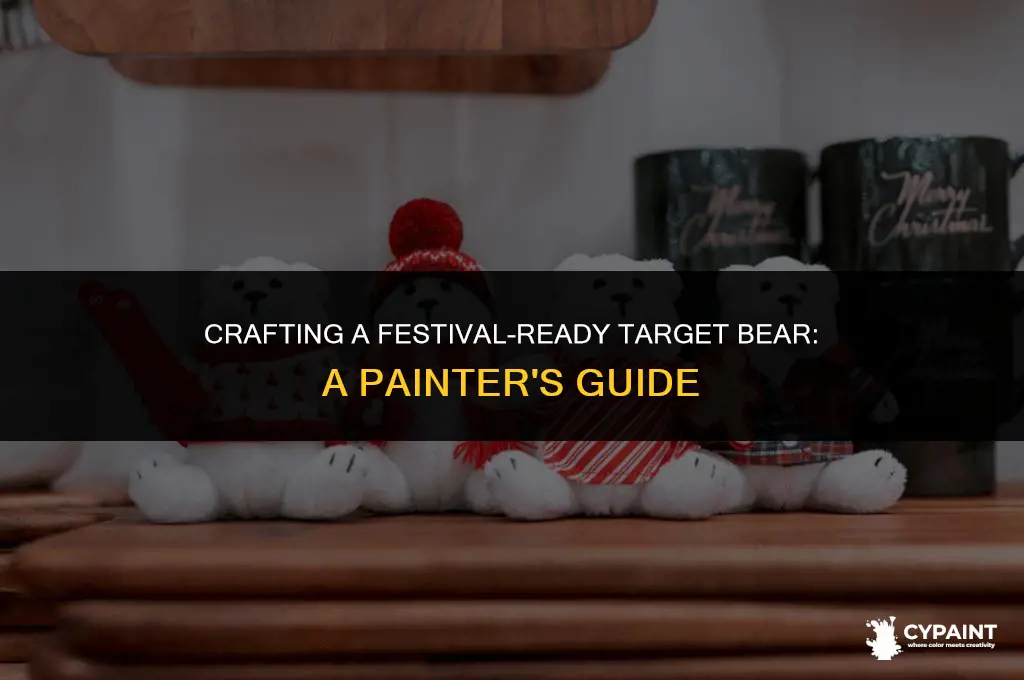 how to paint a target bear for the bear festival