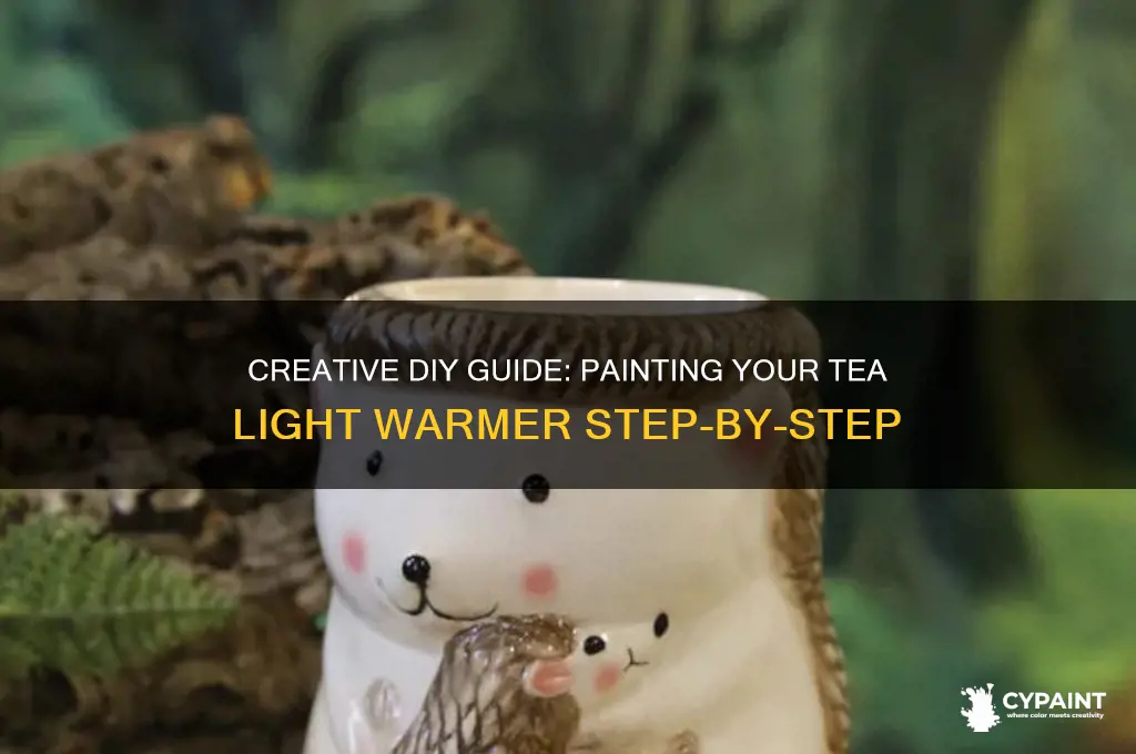 how to paint a tea light warmer