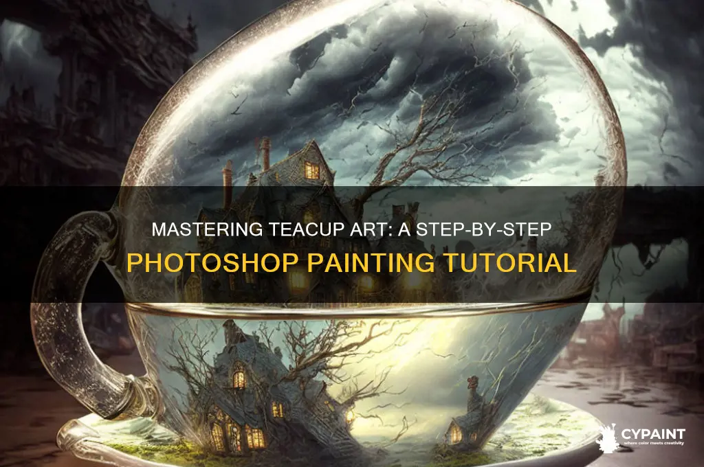 how to paint a teacup in photosho
