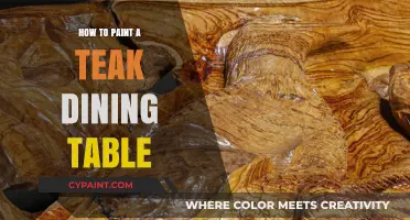 Revitalize Your Teak Dining Table: A Step-by-Step Painting Guide