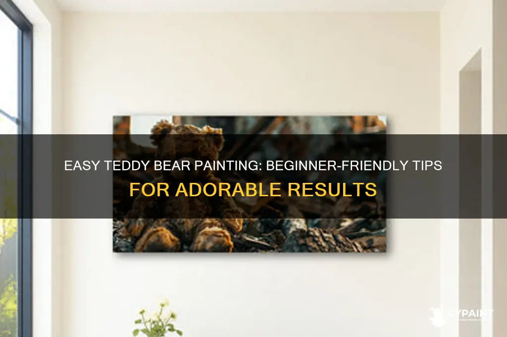 how to paint a teddy bear for beginners