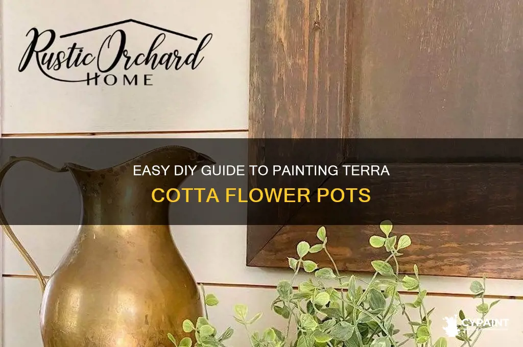 how to paint a terra cotta flower pot
