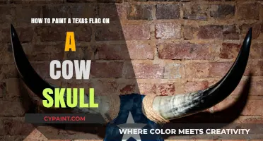 Lone Star Legacy: Painting the Texas Flag on a Cow Skull