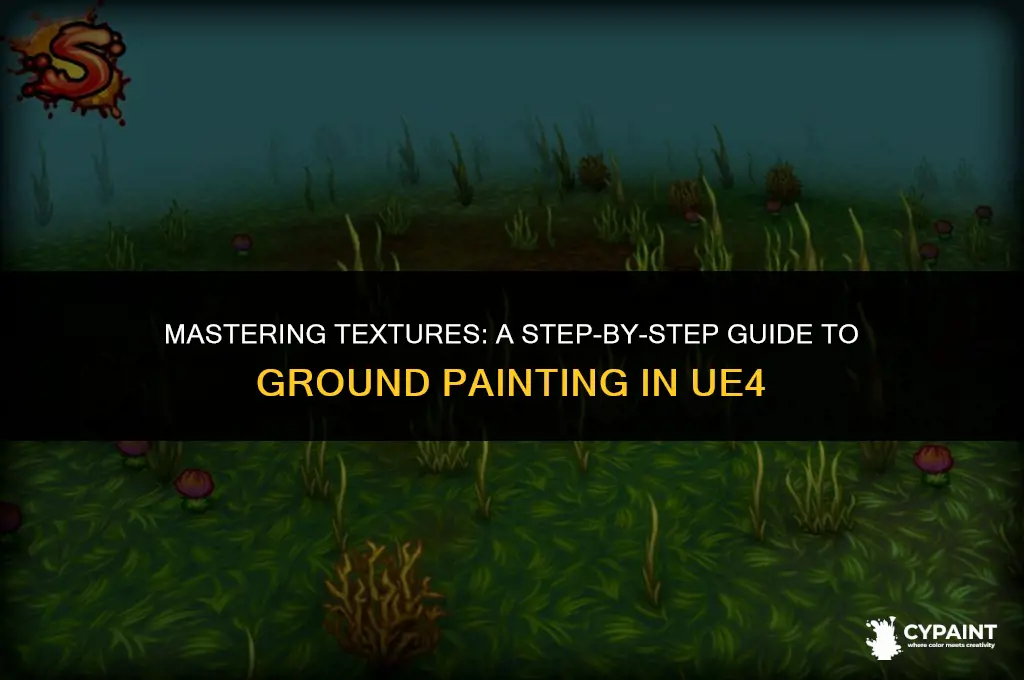 how to paint a texture on the ground in ue4