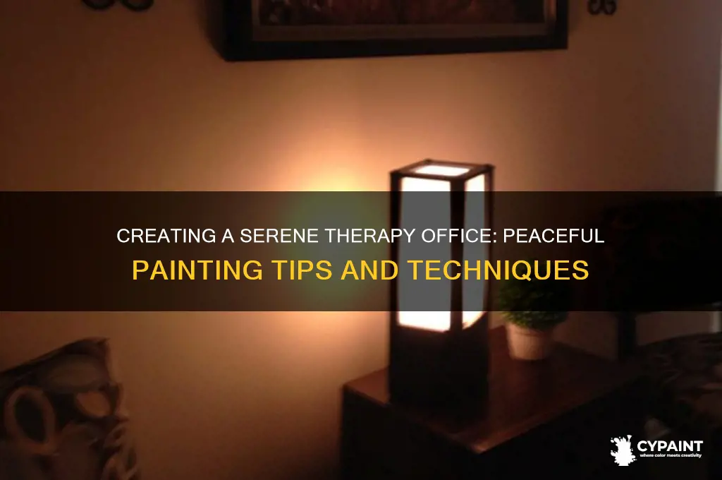 how to paint a therapy office peaceful