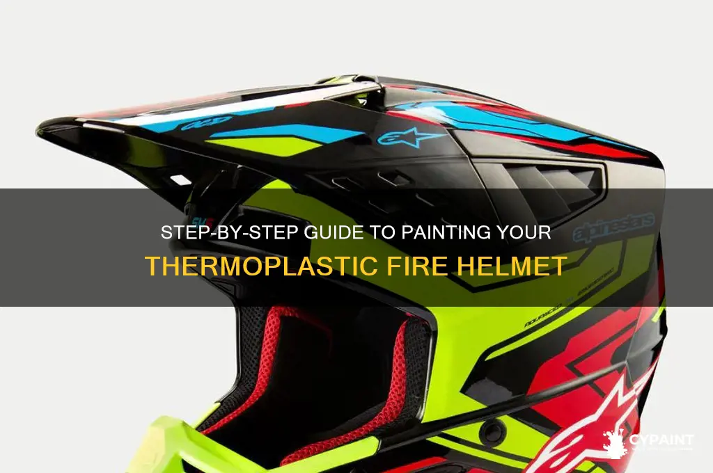 how to paint a thermoplastic fire helmet