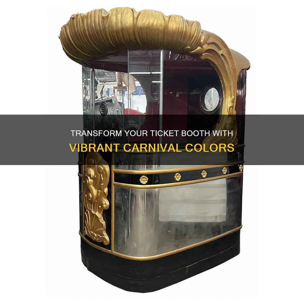 how to paint a ticket booth for a carvinal