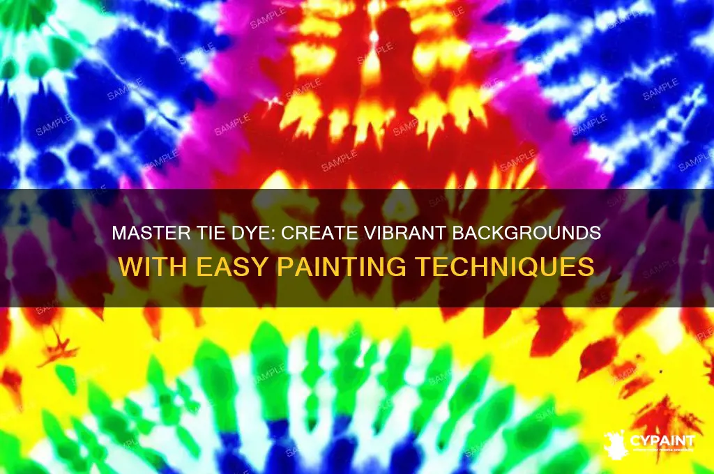 how to paint a tie dye background