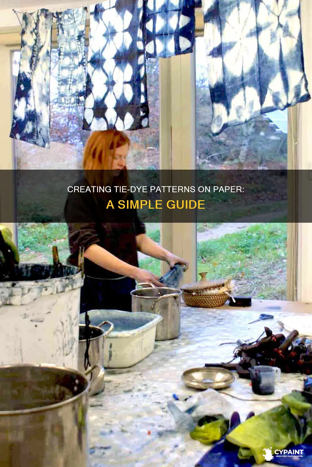 how to paint a tie dye pattern on paper