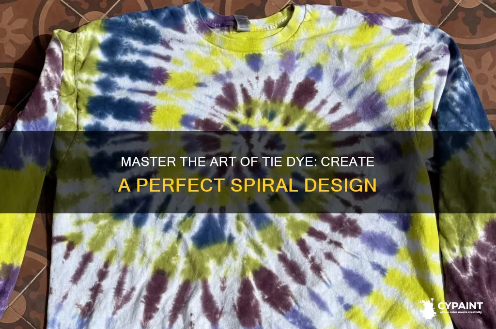 how to paint a tie dye spiral