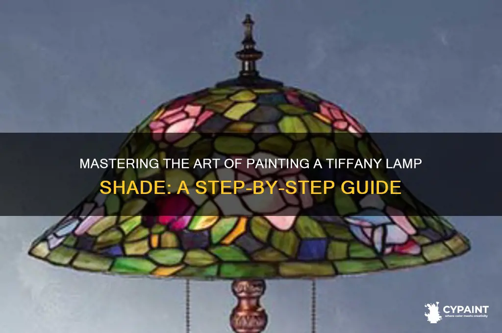 how to paint a tiffany lamp shade