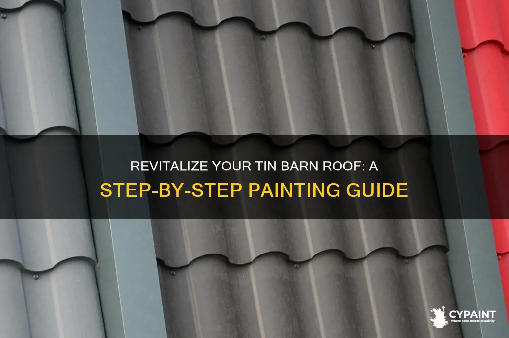 how to paint a tin barn roof