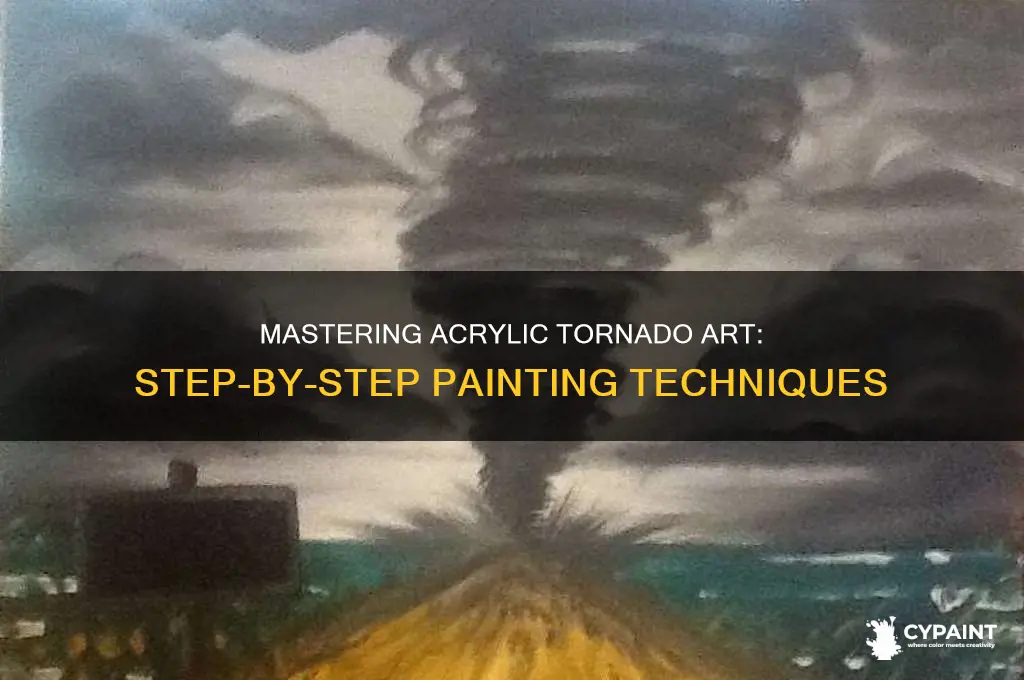 how to paint a tornato in acylic
