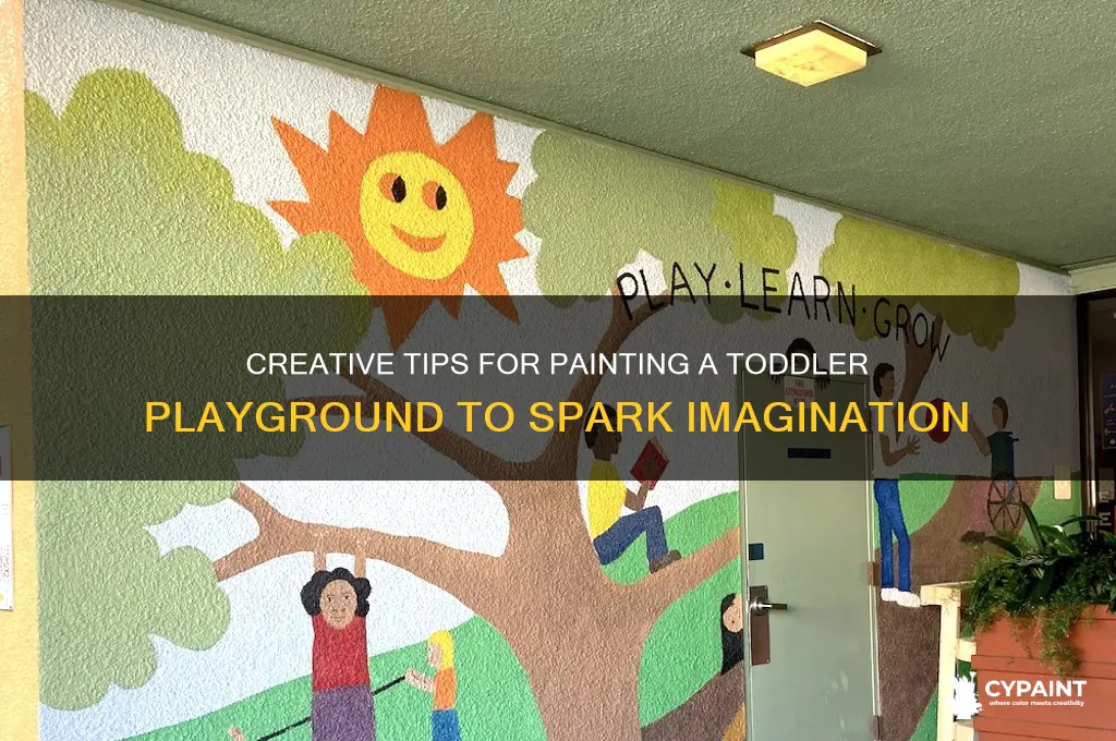 how to paint a totdler playground interesting