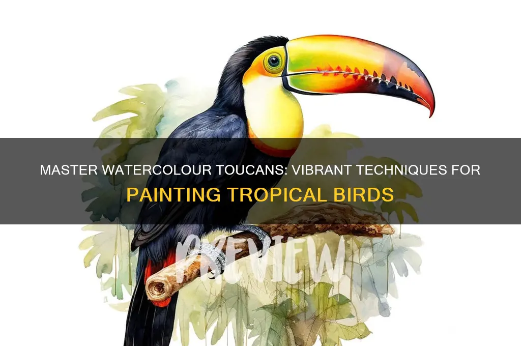 how to paint a toucan in watercolour