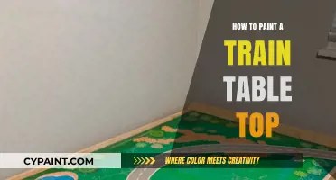 Creative Steps to Paint a Vibrant Train Table Top