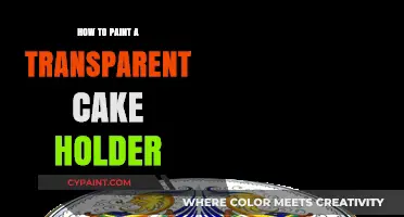 Mastering the Art of Painting a Transparent Cake Holder