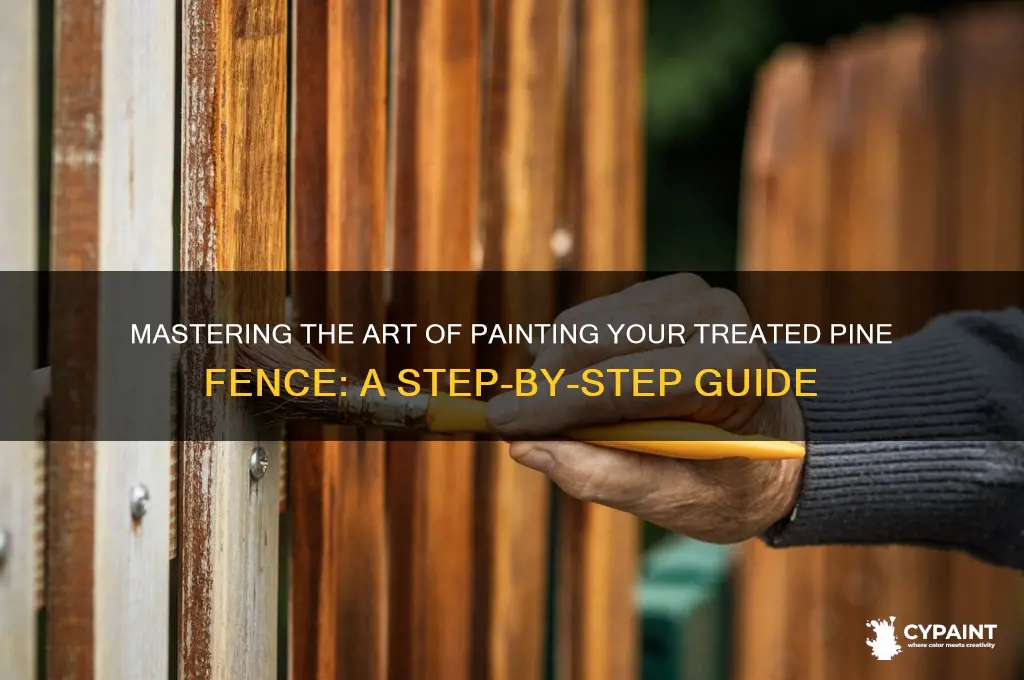 how to paint a treated pine fence