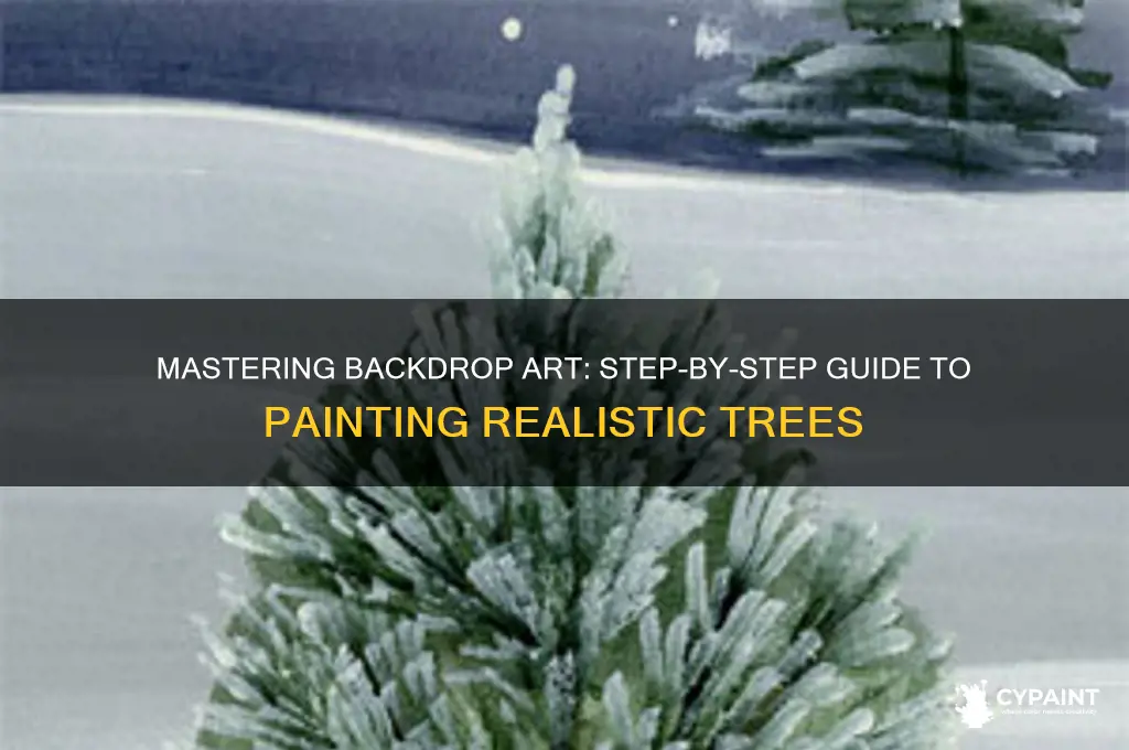 how to paint a tree for backdrop