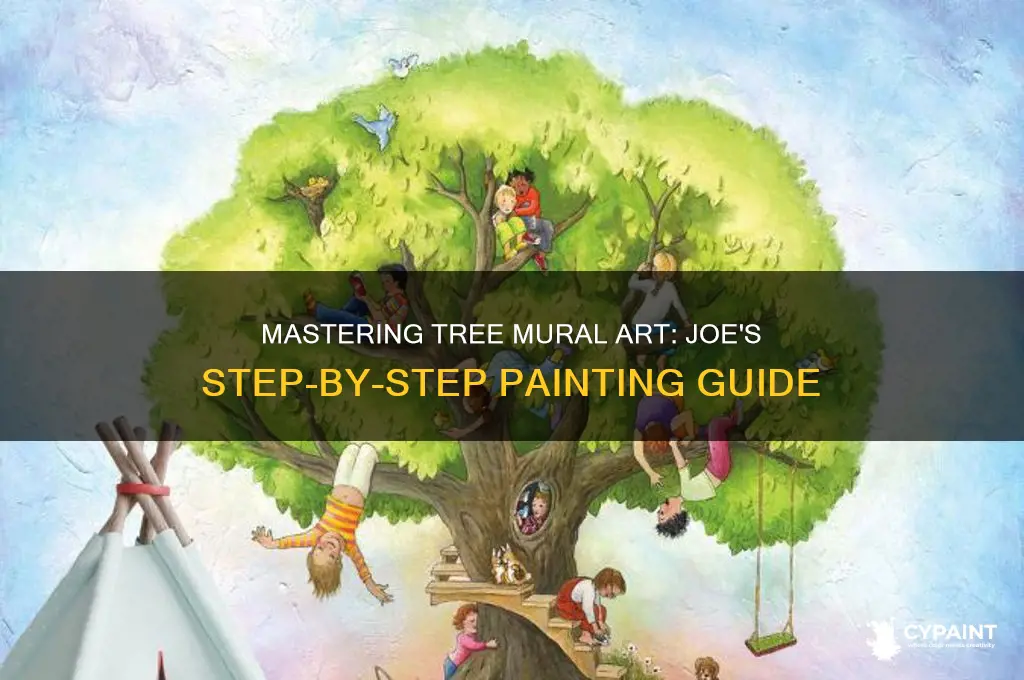 how to paint a tree mural joe