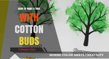 Creative Cotton Bud Art: Painting Trees with Simple Swabs