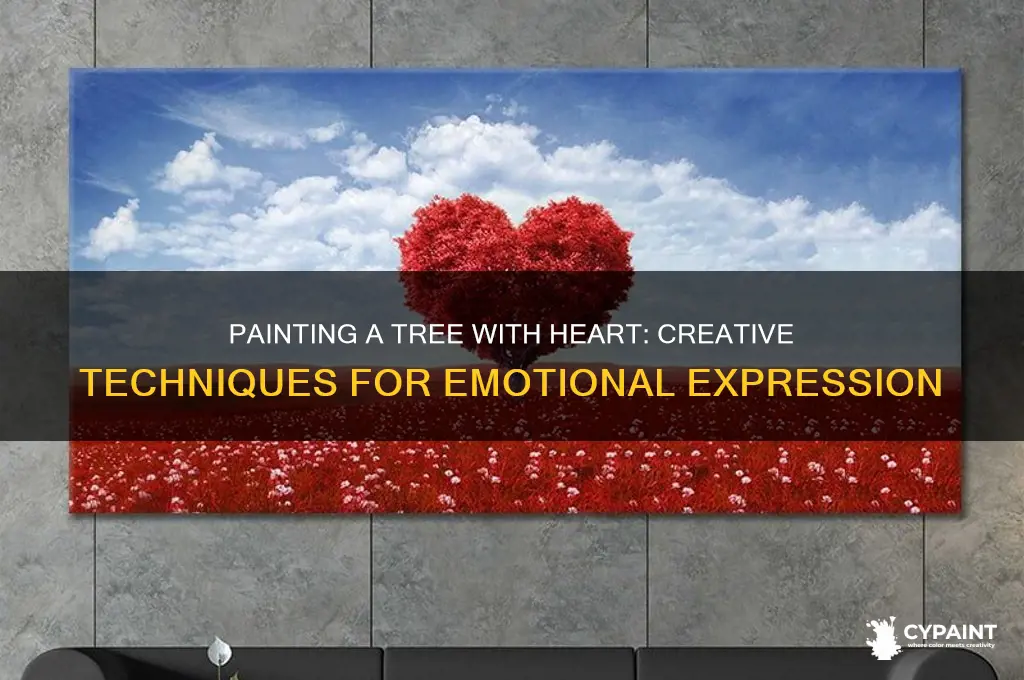 how to paint a tree with heart