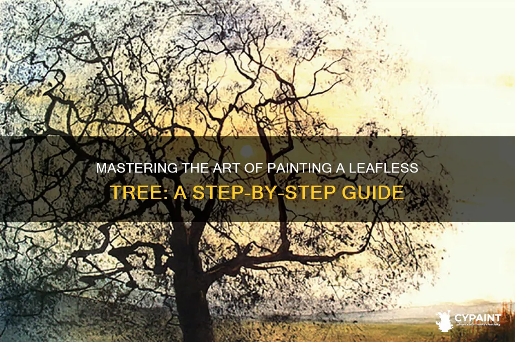 how to paint a tree with no leaves