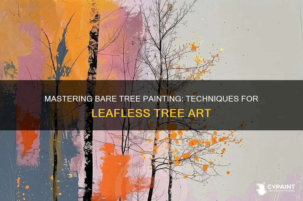 how to paint a tree without leaves
