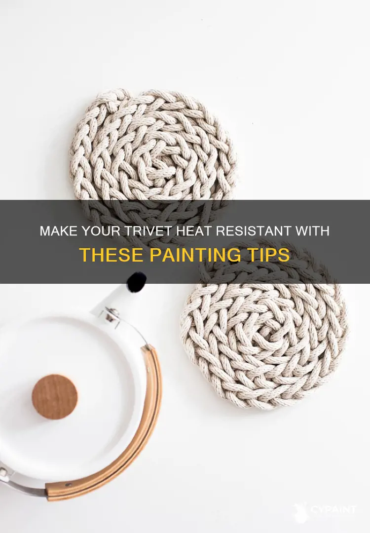 how to paint a trivets to be heat resistant