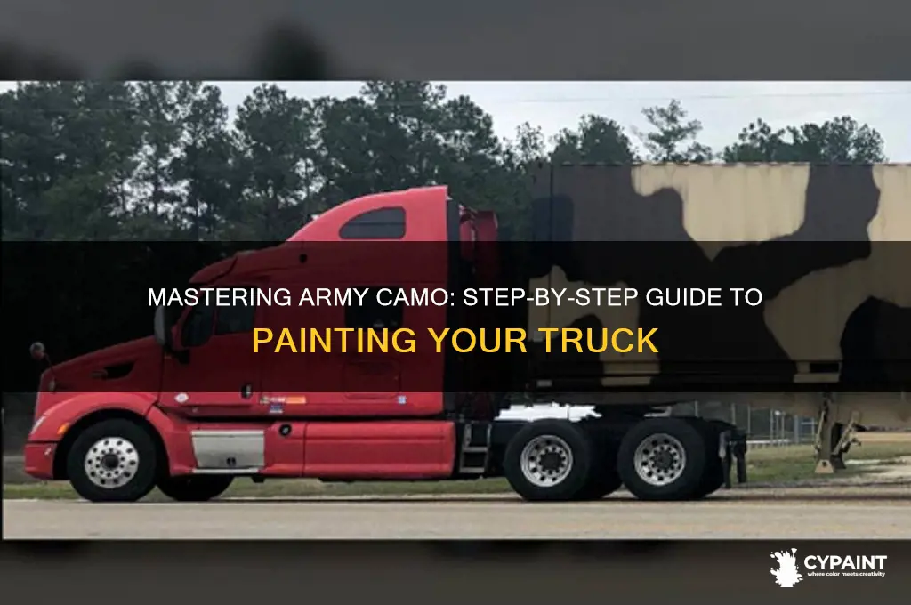 how to paint a truck army camo