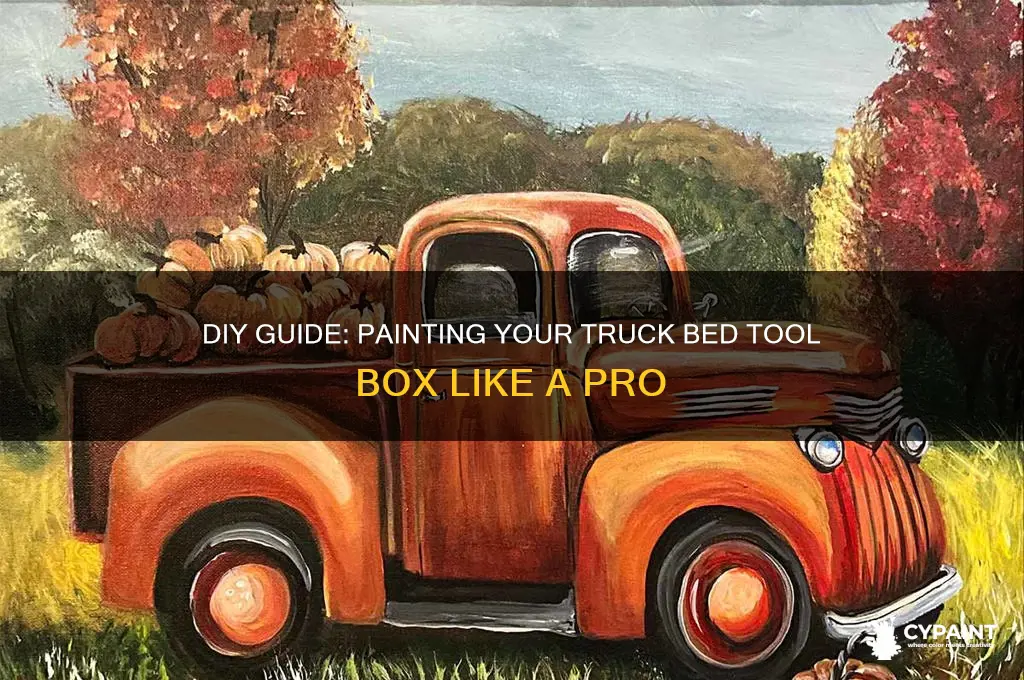 how to paint a truck bed tool box